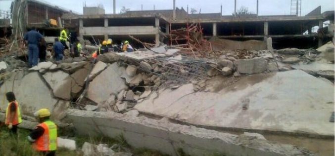 South Africa mall roof collapse traps dozens