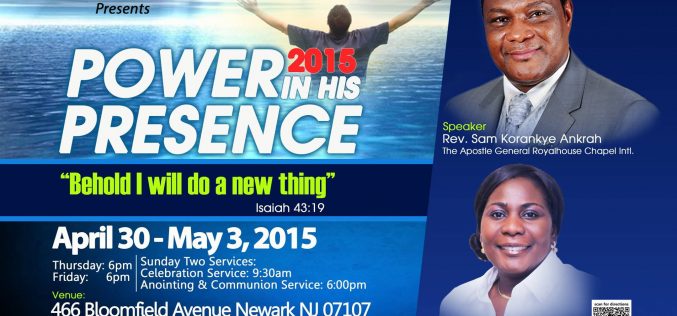 Power in his Presence 2015